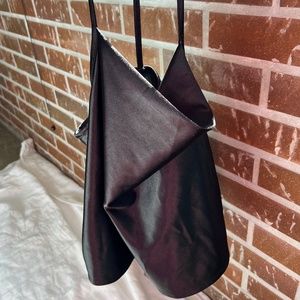 Wild Fable Size Small black satin tank with cowl neck detail